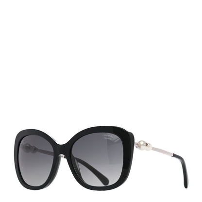 Chanel Acetate Pearl Sunglasses Black 1 of 7