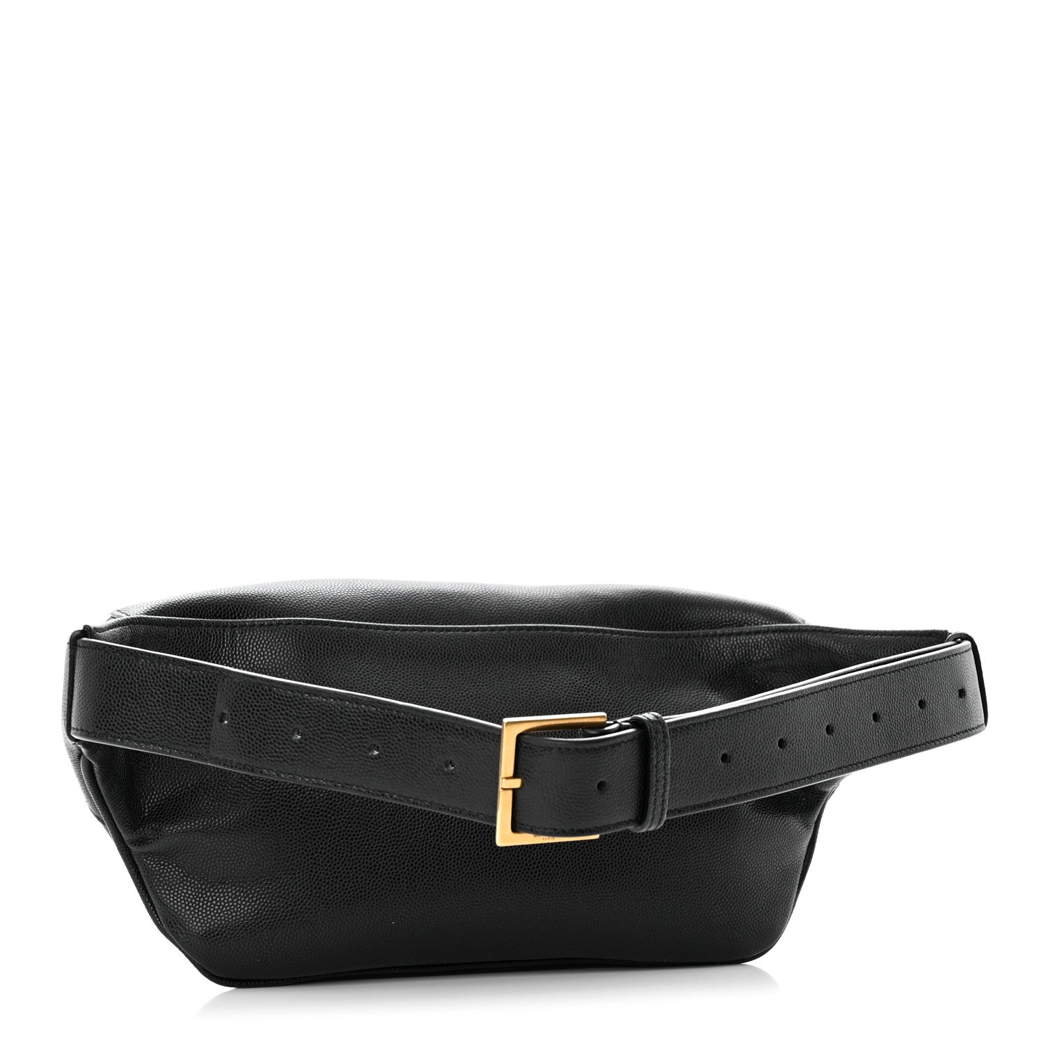 Saint Laurent Grain De Poudre Monogram Belt Bag Black 3 of 15