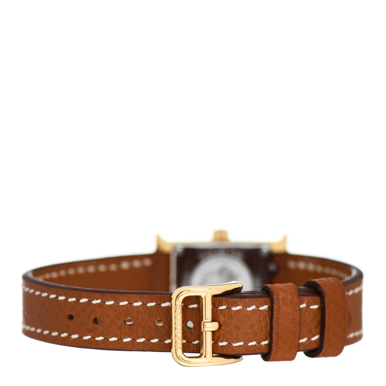 Hermes Stainless Steel Epsom 17.2mm Heure H Hour Quartz Watch Gold 3 of 5