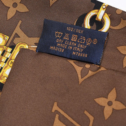 Louis Vuitton Silk Monogram Confidential Bandeau Brown 4 of 5