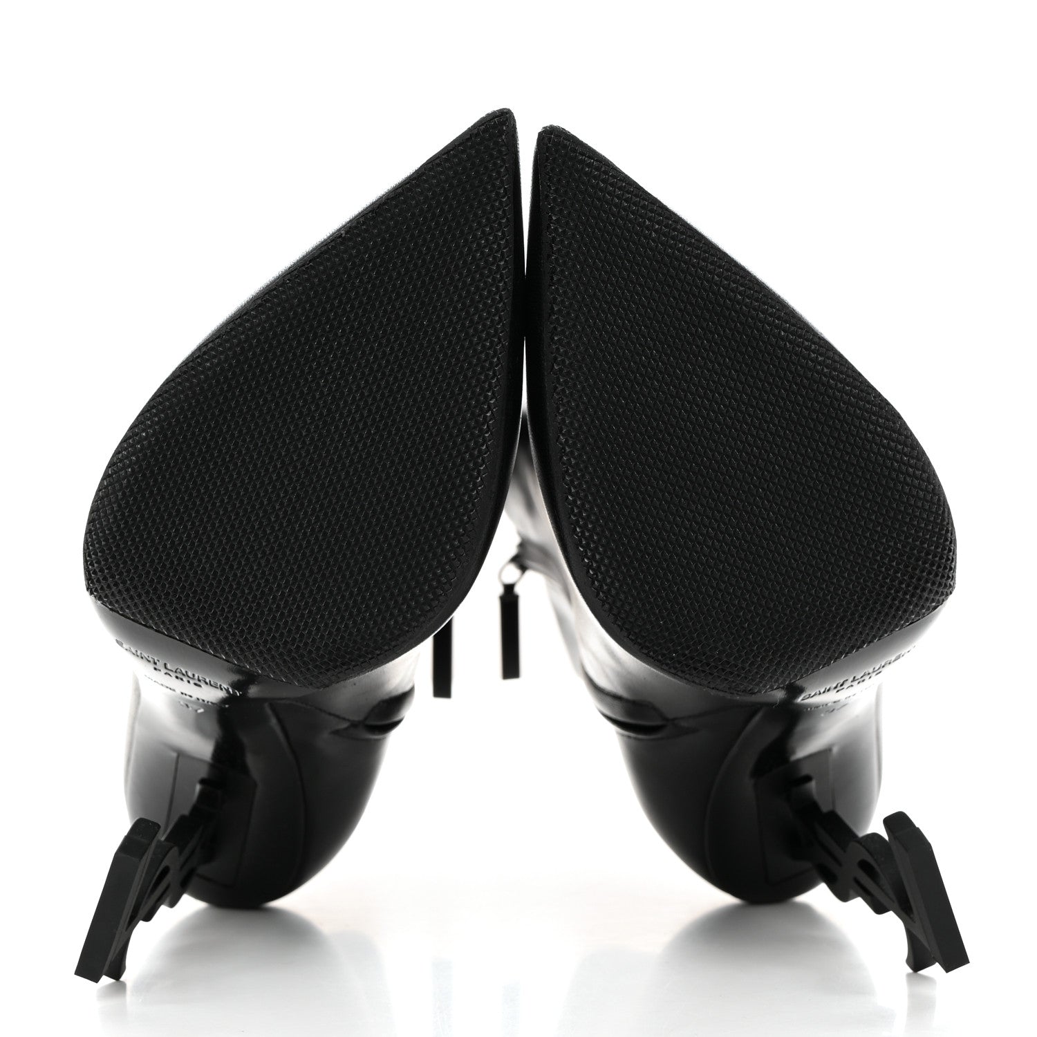 Saint Laurent Calfskin Opyum Ankle Boots 37 Black 5 of 9