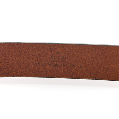 Gucci Calfskin Belt 95 38 Dark Brown 3 of 7