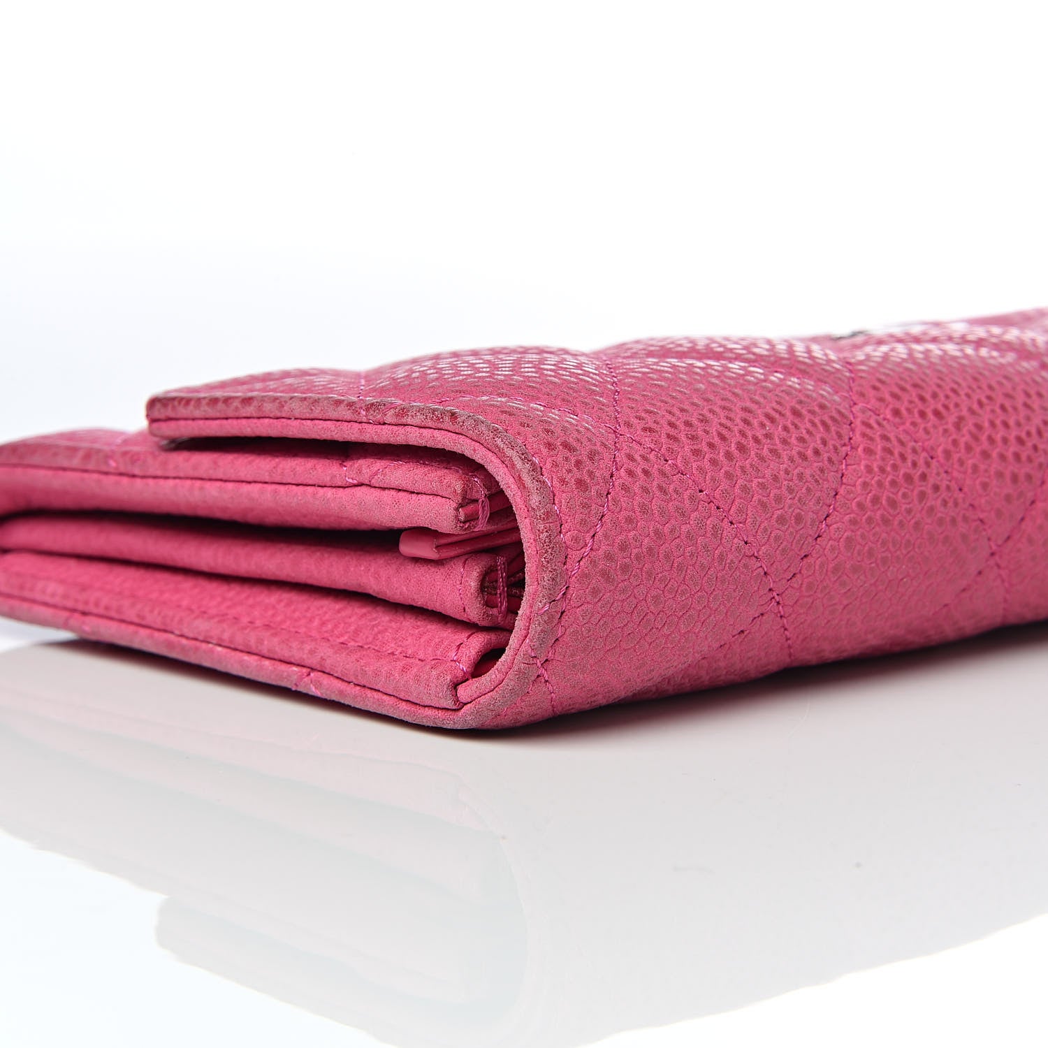 Chanel Iridescent Caviar Quilted Large Flap Wallet Pink 11 of 14