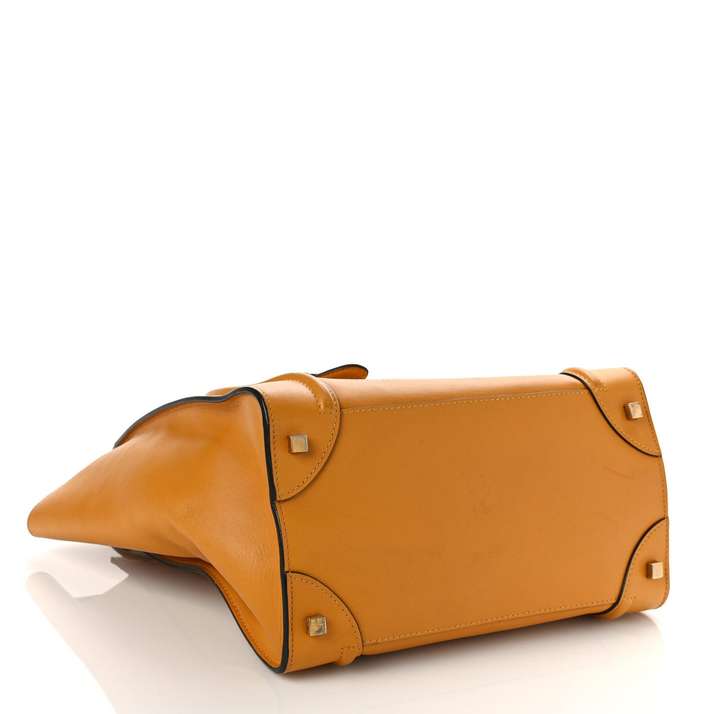 Smooth Calfskin Micro Luggage Amber