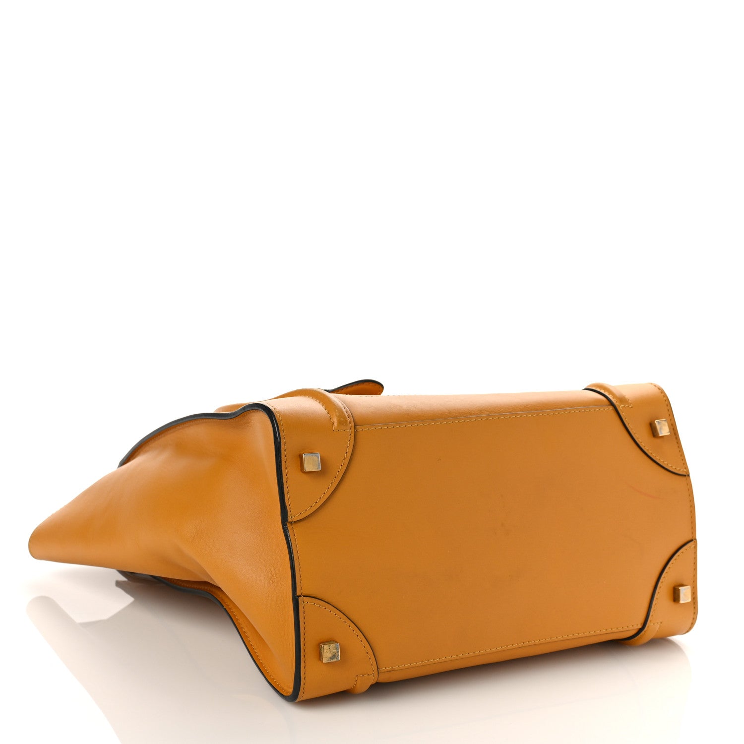 Celine Smooth Calfskin Micro Luggage Amber 4 of 11