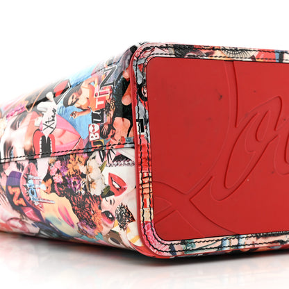 Christian Louboutin Patent Calfskin Small Oh Xtian Cabata Tote Red 10 of 11