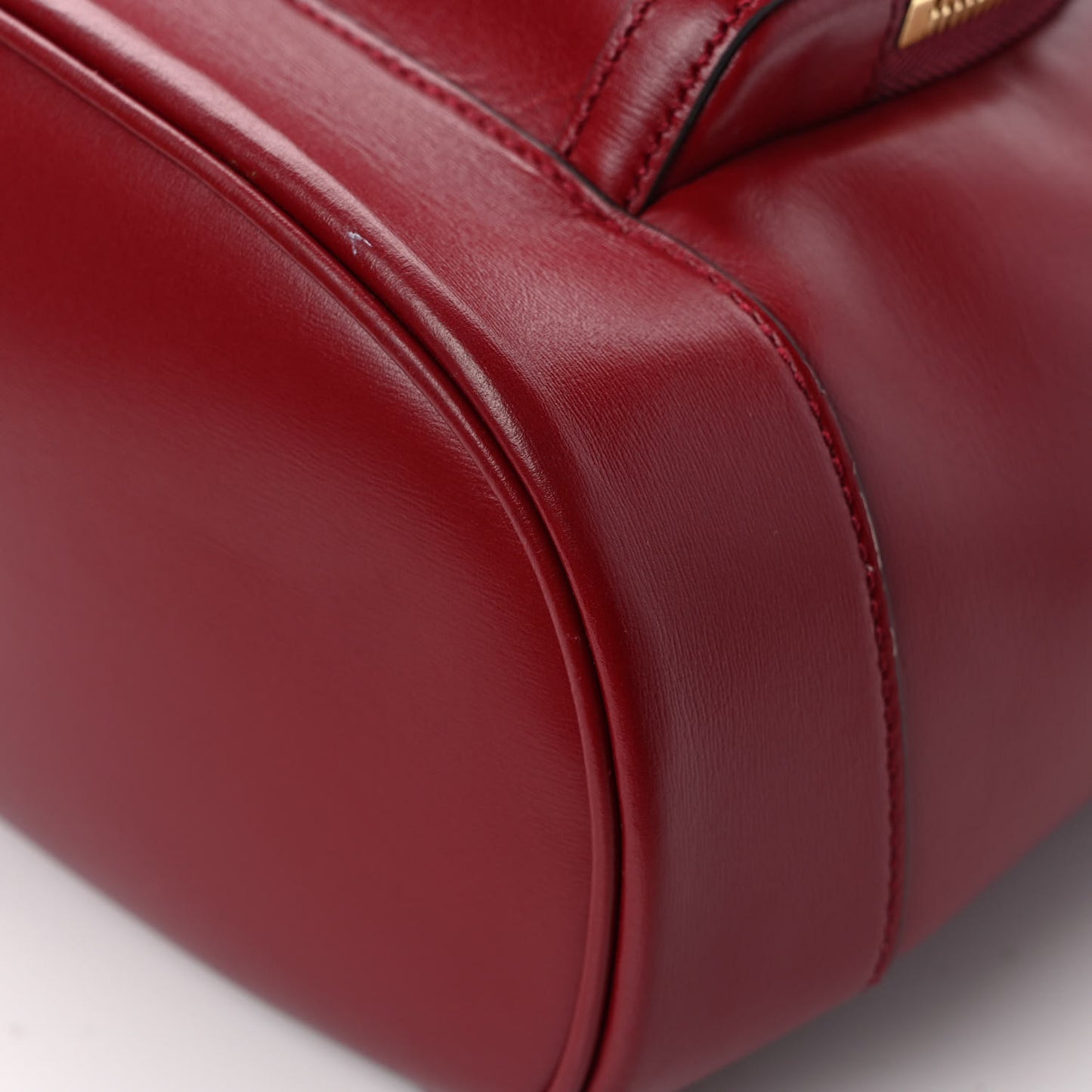 Boarded Plutone Calfskin Horsebit 1955 Single Buckle Backpack New Cherry Red