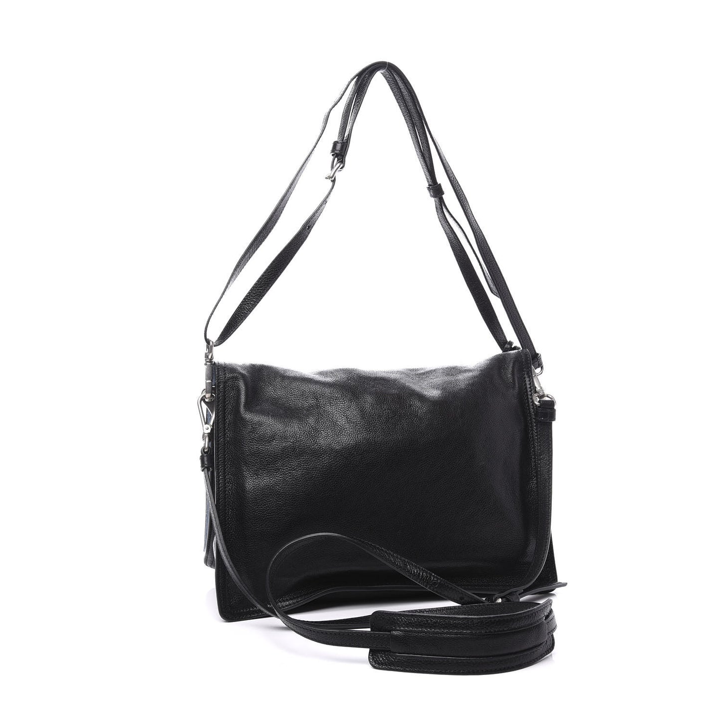 Glace Calf Etiquette Flap Black Astrale