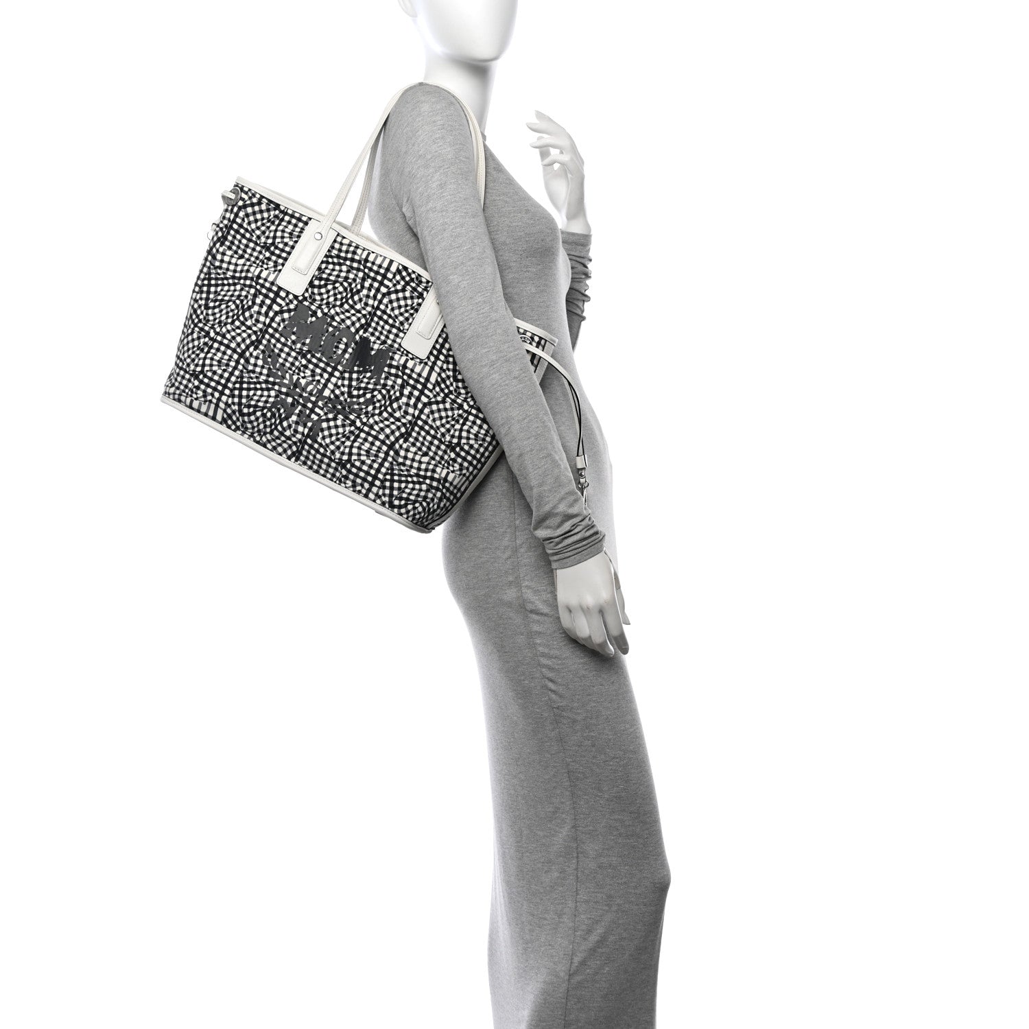 MCM Visetos Medium Liz Reversible Shopper Tote White 2 of 16