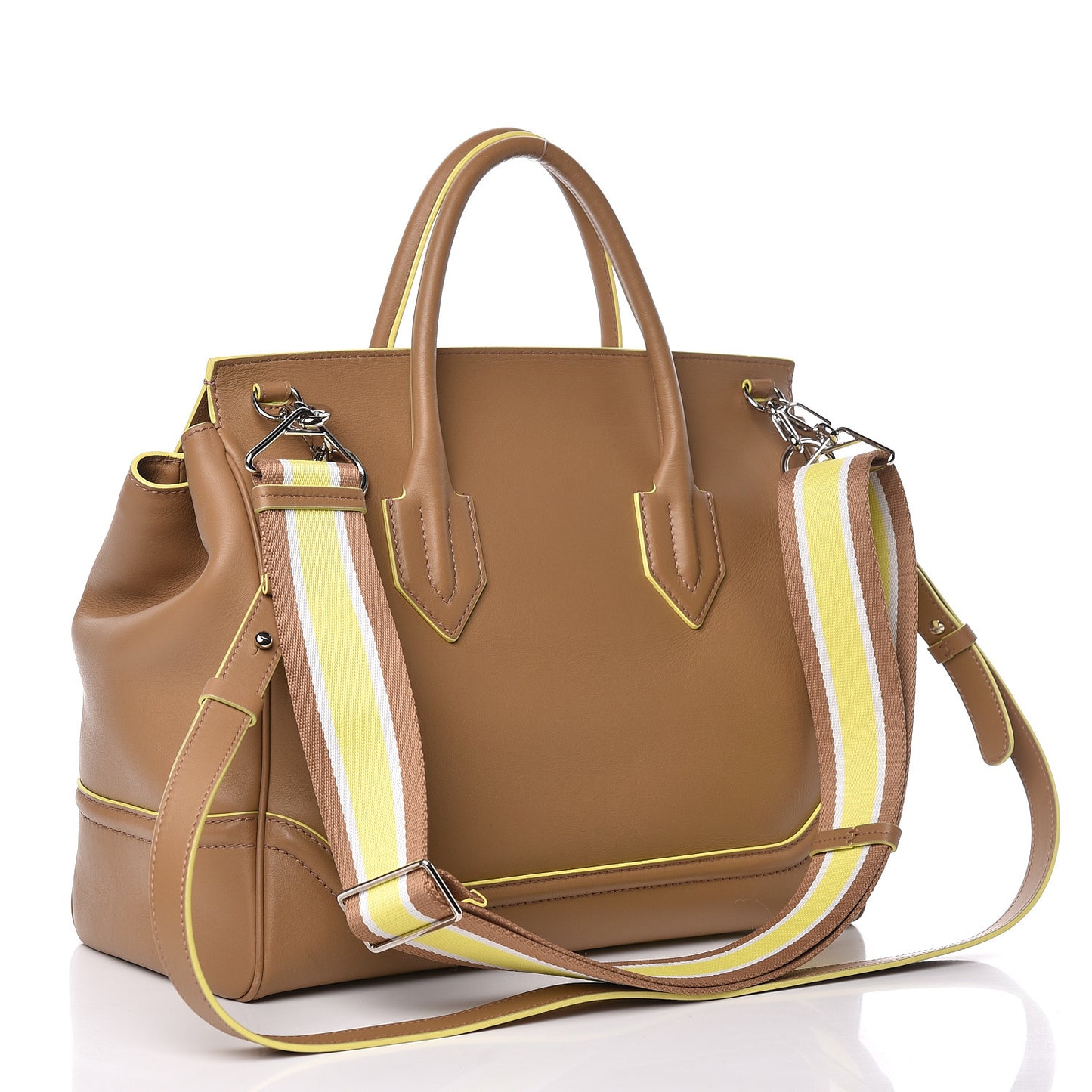 Calfskin Large Palazzo Empire Bag Beige