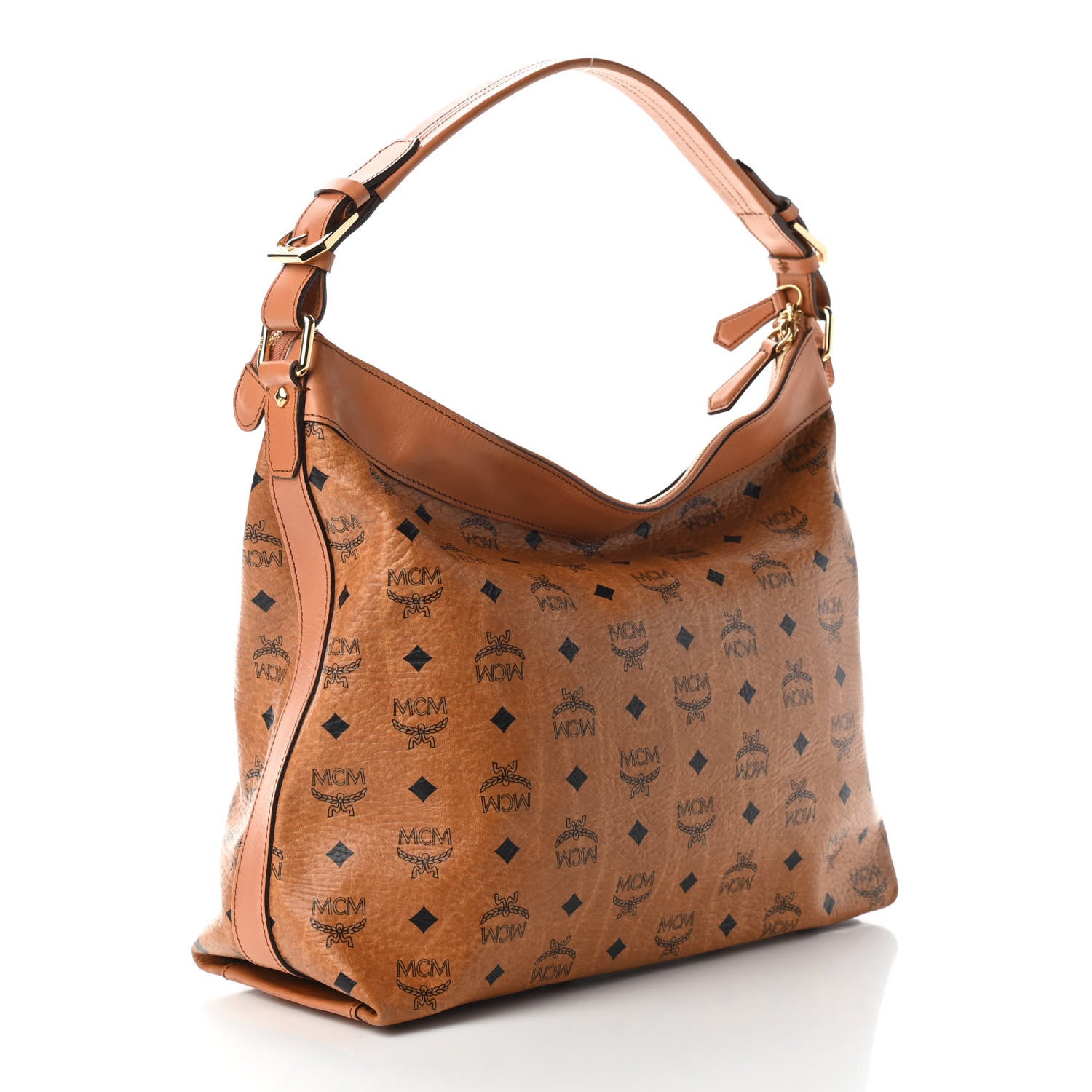 MCM Visetos Hobo Cognac 2 of 8