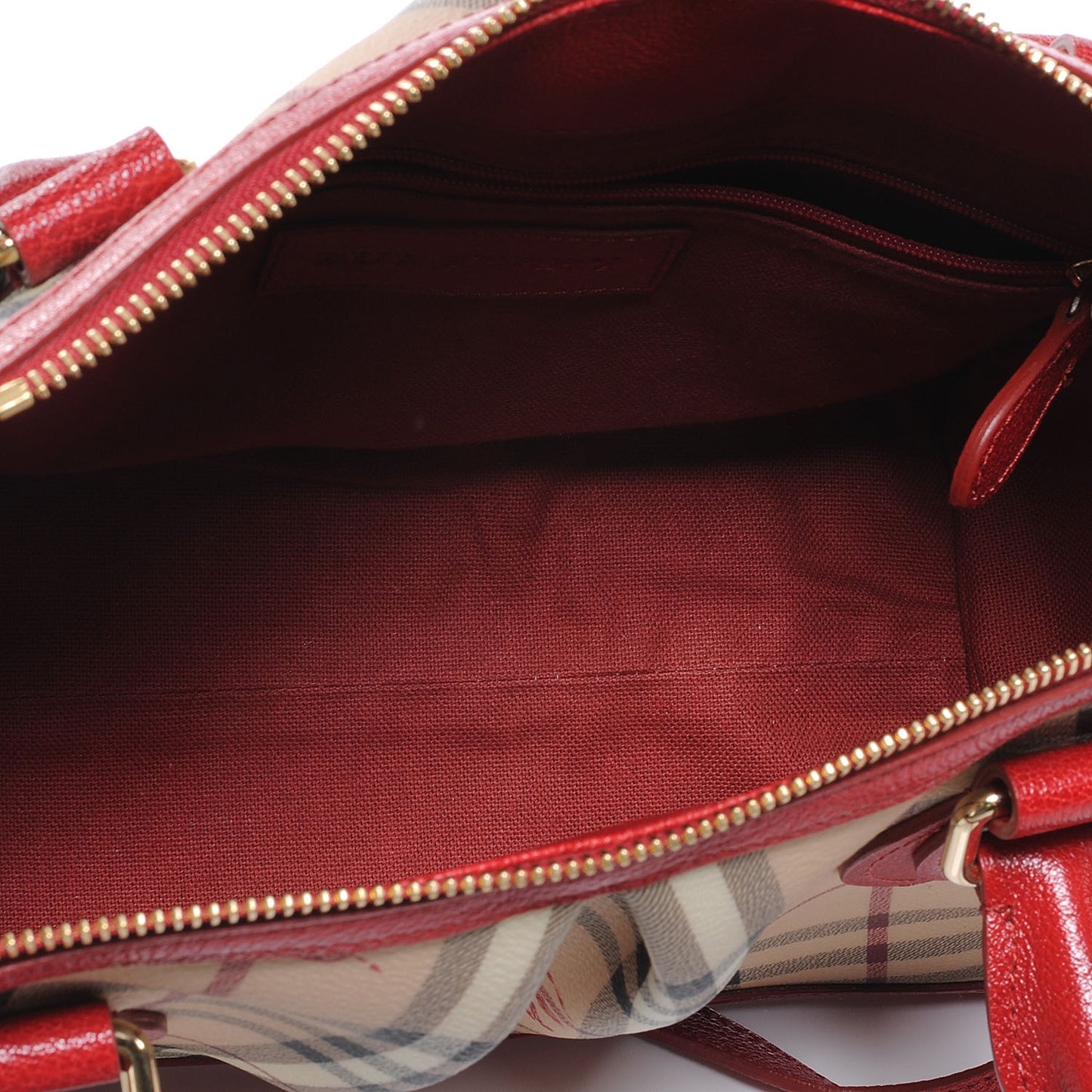 Haymarket Check Pilgrim Tote Red