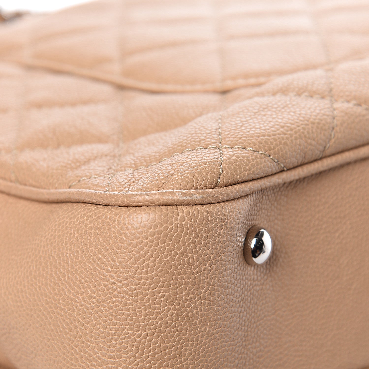 Chanel Caviar Quilted Large Urban Companion Top Handle Shopping Tote Beige 13 of 17