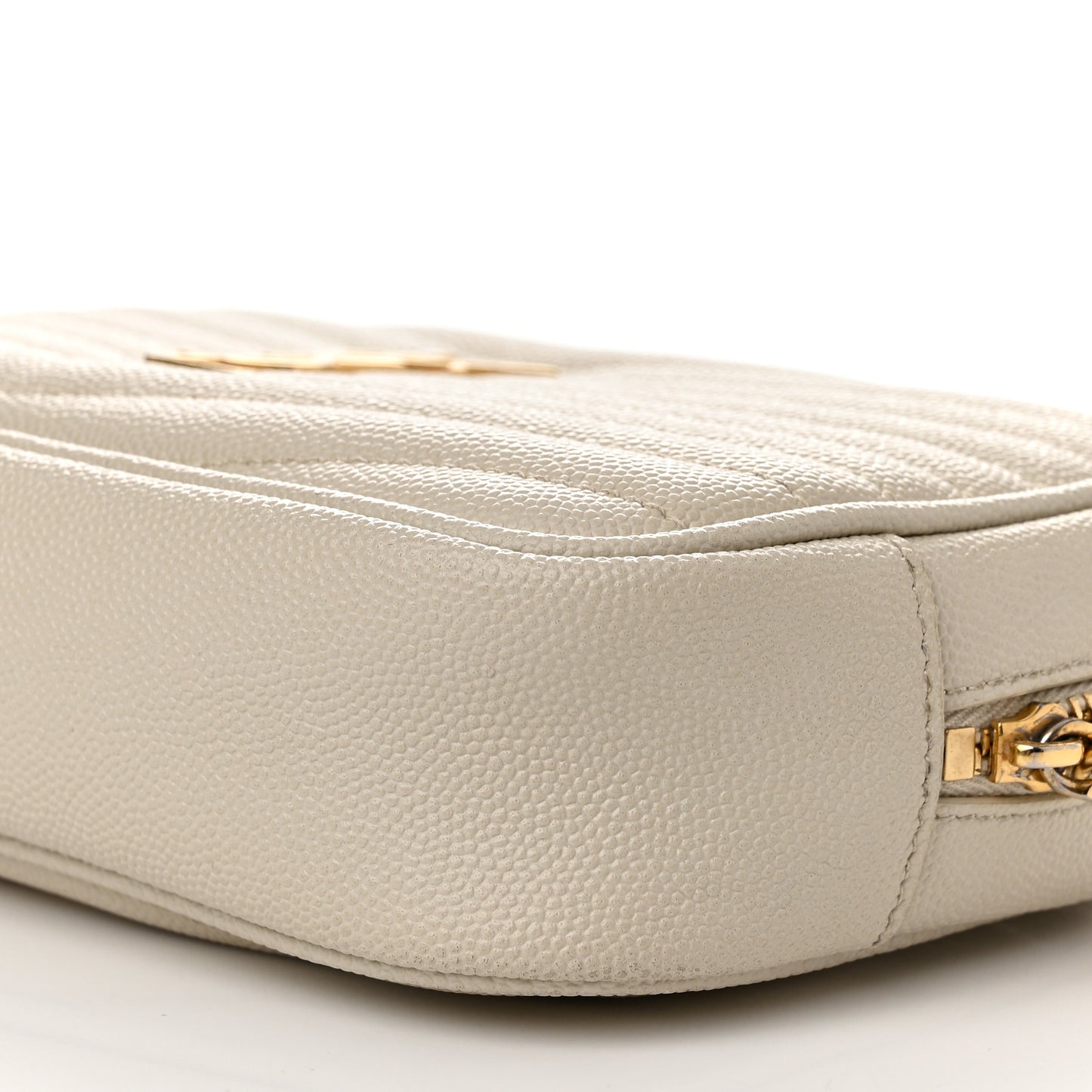 Grain De Poudre Matelasse Monogram Mini Lou Camera Bag Crema Soft