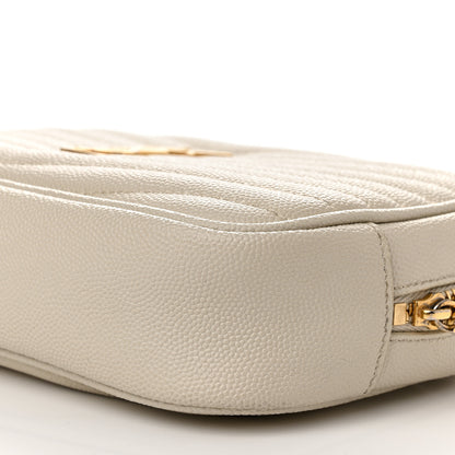 Saint Laurent Grain De Poudre Matelasse Monogram Mini Lou Camera Bag Crema Soft 10 of 12