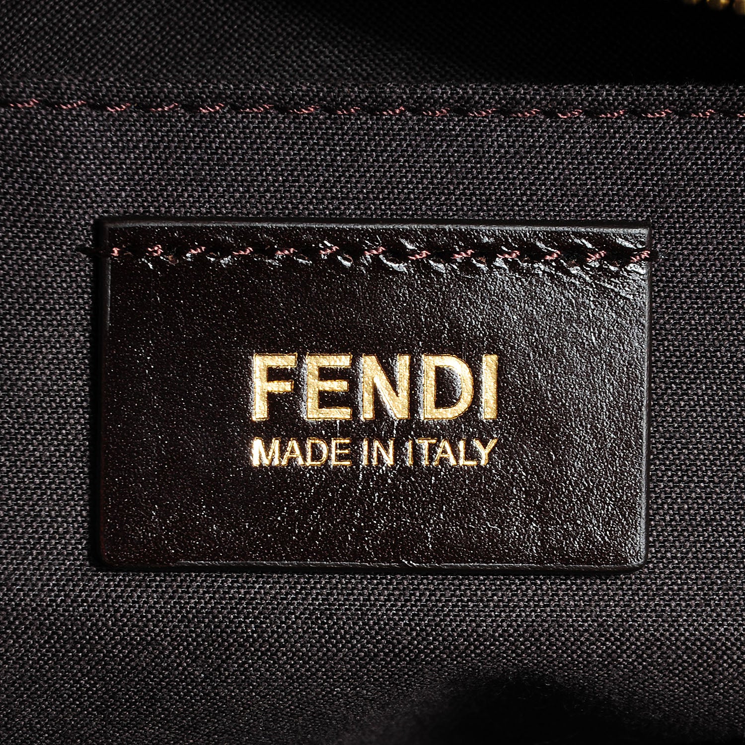 Fendi Calfskin Suede Boston Satchel Foresta 7 of 11