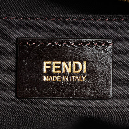 Fendi Calfskin Suede Boston Satchel Foresta 7 of 11
