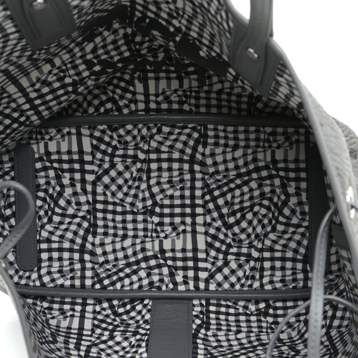MCM Visetos Medium Liz Reversible Shopper Tote Phantom Grey 7 of 8