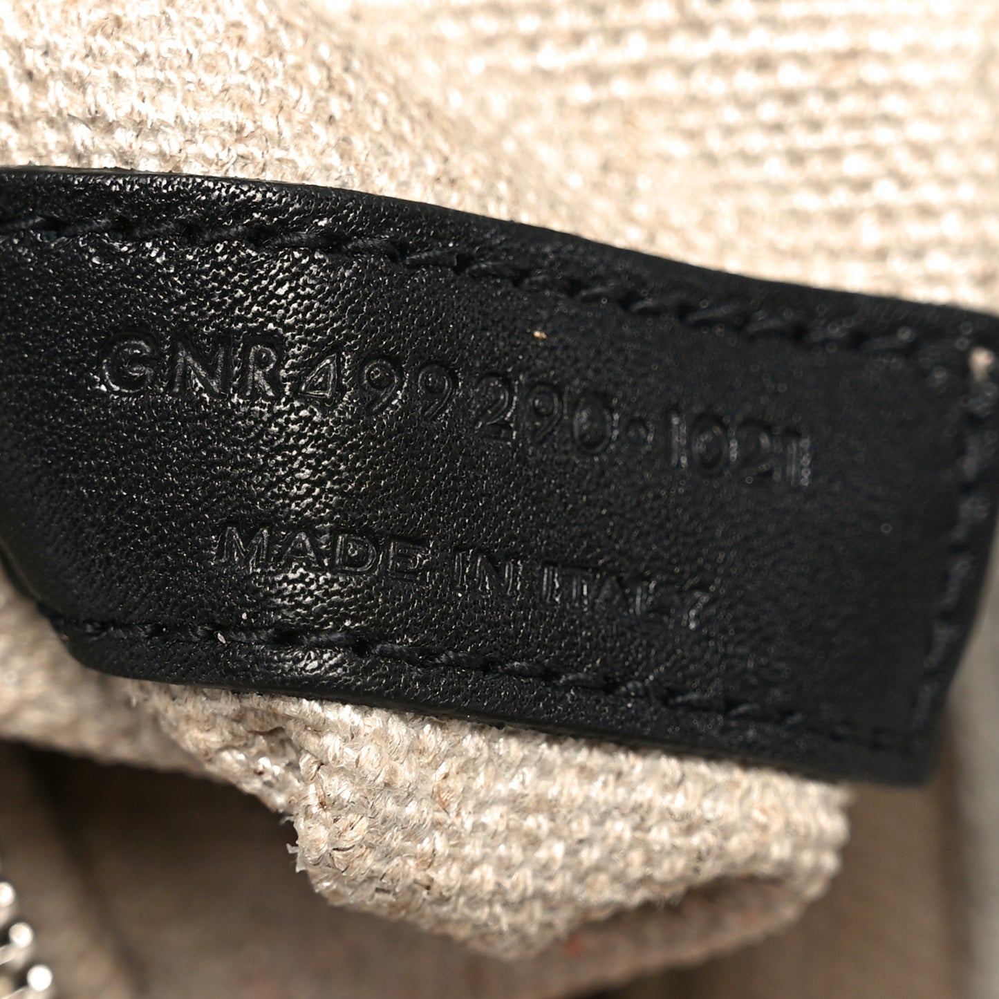 Linen Calfskin Rive Gauche Tote Greggio Natural