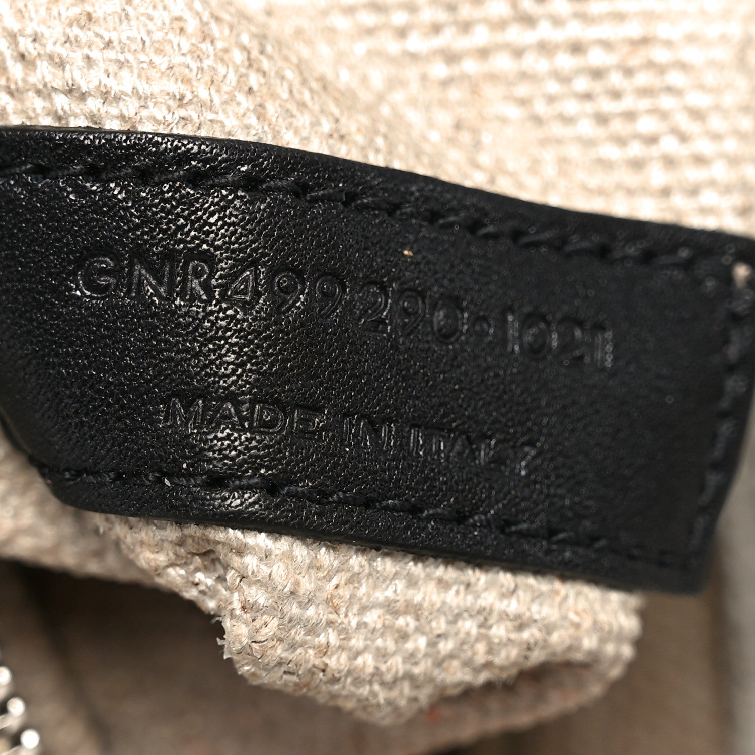Saint Laurent Linen Calfskin Rive Gauche Tote Greggio Natural 7 of 12