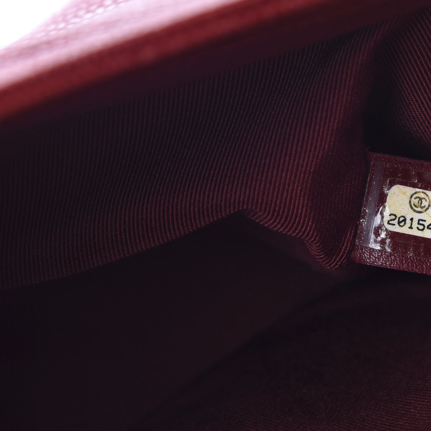 Caviar Quilted Medium Boy Flap Dark Red