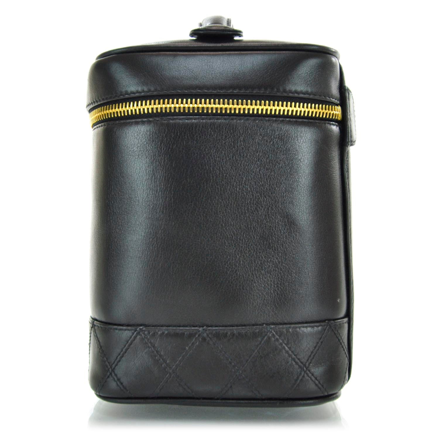 Chanel Lambskin Vanity Cosmetic Bag Black 5 of 10