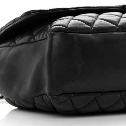 Chanel Lambskin Quilted Jumbo Coco Rain Flap Black 12 of 24