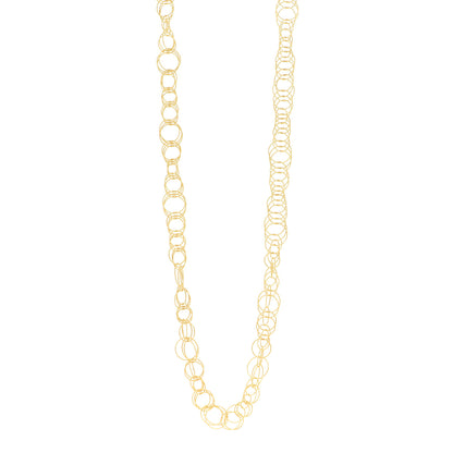 Buccellati 18K Yellow Gold Hawaii Sautoir Necklace 1 of 4