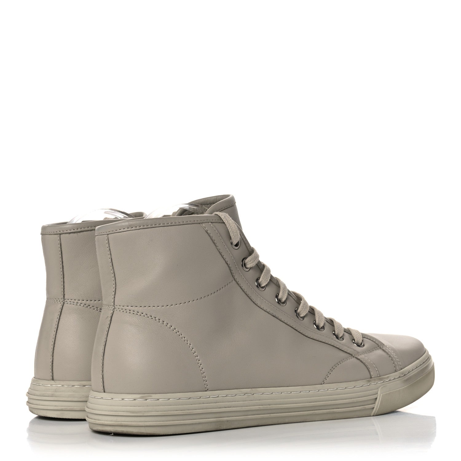 Gucci Calfskin Mens High Top Sneakers 8 Mystic White 4 of 18