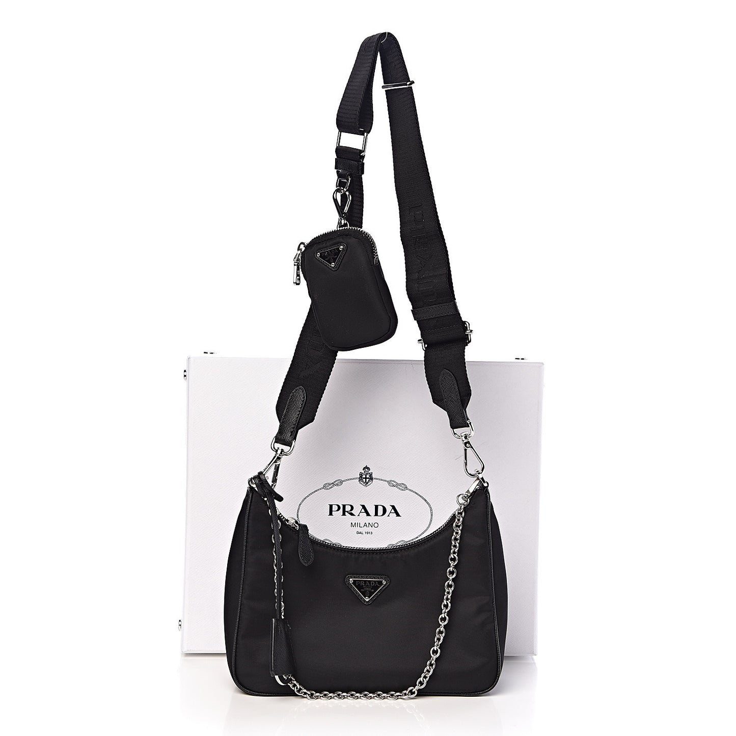 Nylon Re-Edition 2005 Shoulder Bag Black
