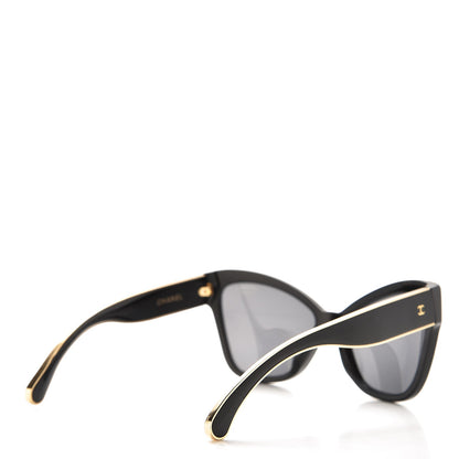Chanel Acetate CC Cat Eye Sunglasses 5271-A Black 4 of 10