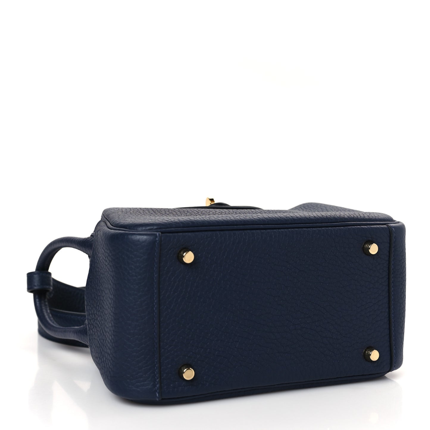Taurillon Clemence Mini Lindy 20 Bleu Saphir
