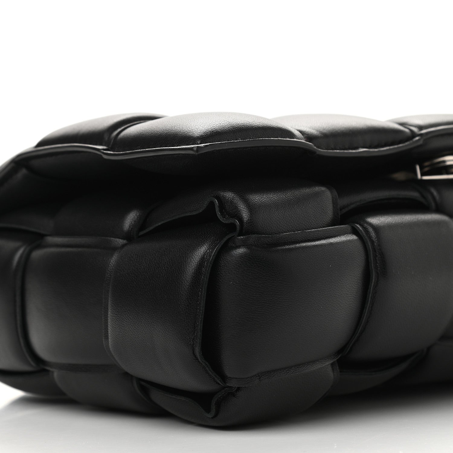 Bottega Veneta Nappa Maxi Intreccio Padded Cassette Crossbody Bag Black 7 of 14