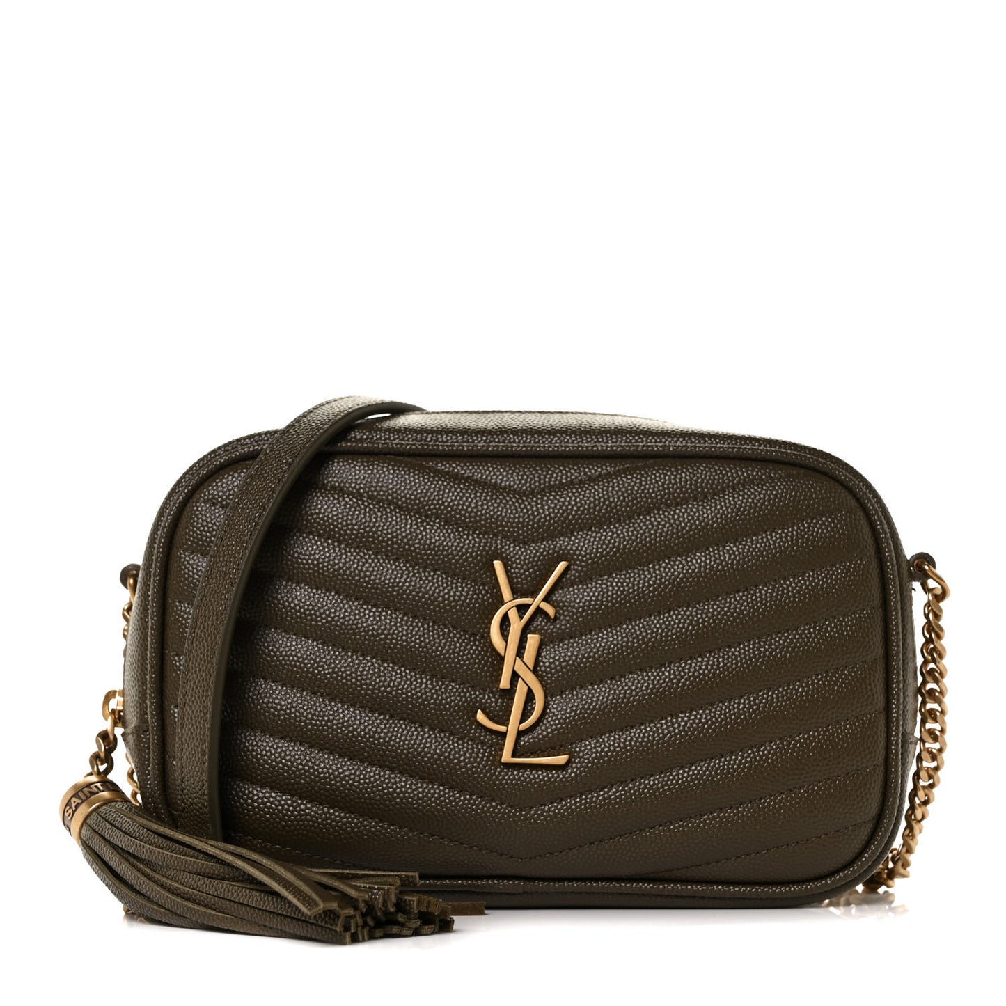 Grain De Poudre Matelasse Monogram Mini Lou Camera Bag Seaweed