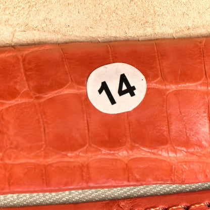Nancy Gonzalez Crocodile Tote Orange 9 of 10
