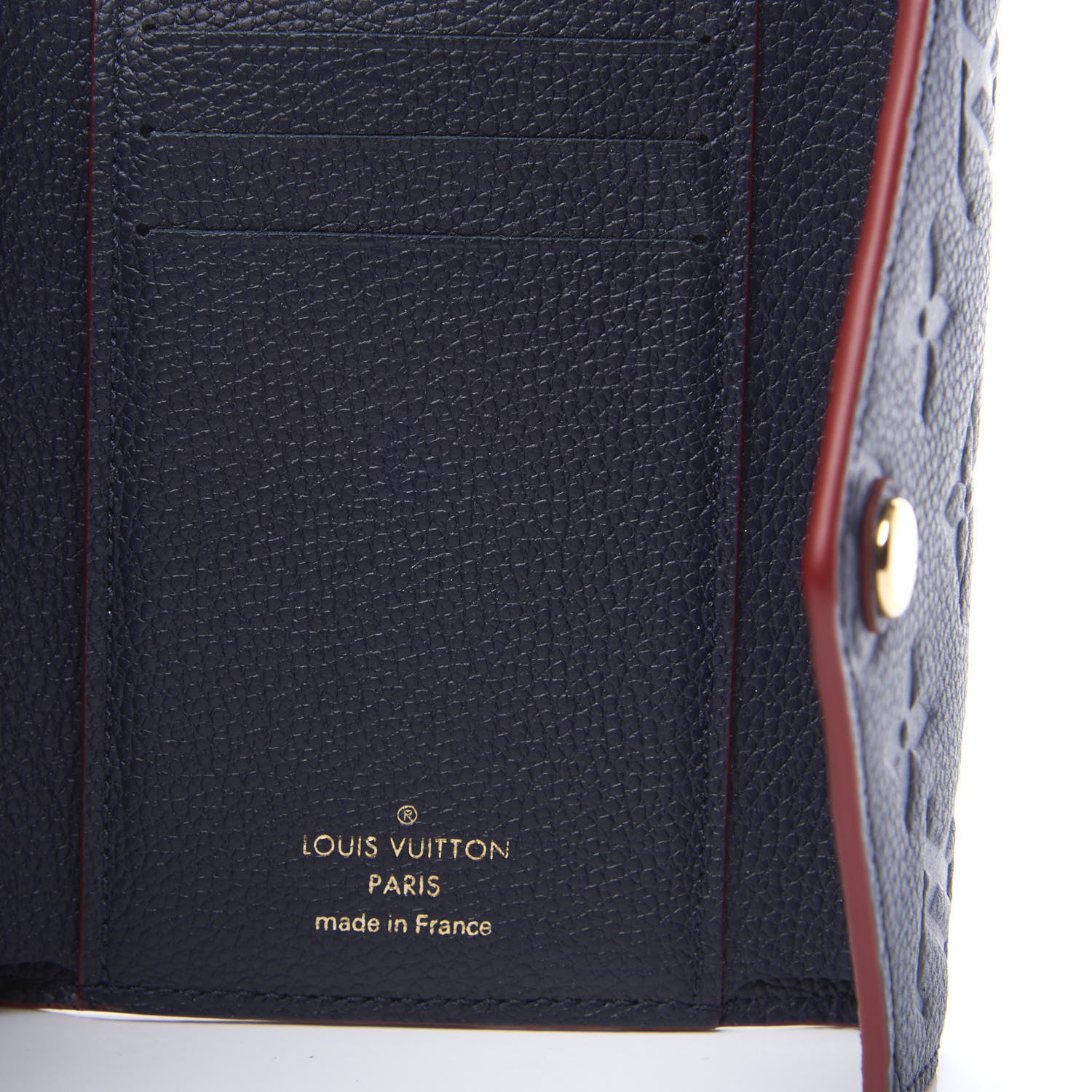 Louis Vuitton Empreinte Victorine Wallet Marine Rouge 8 of 9
