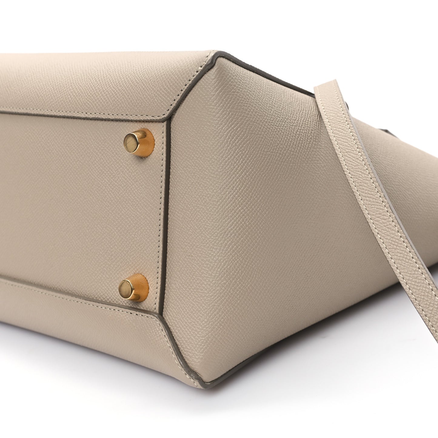 Grained Calfskin Mini Belt Bag Light Taupe