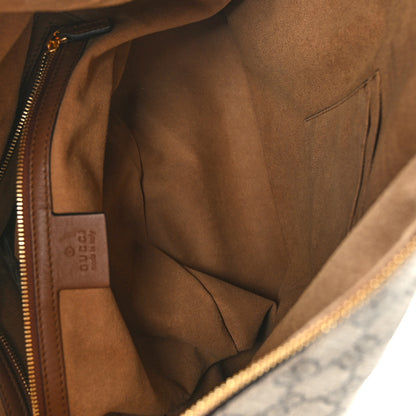 Gucci GG Supreme Monogram Large Linea A Hobo Light Brown 5 of 9