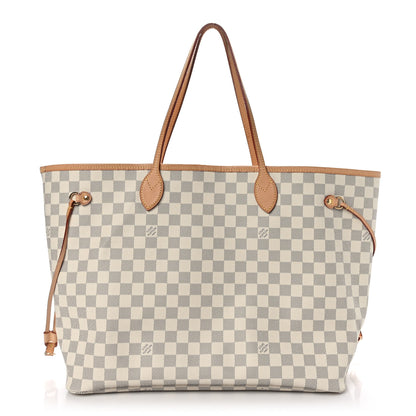 Louis Vuitton Damier Azur Neo Neverfull GM Rose Ballerine 1 of 8