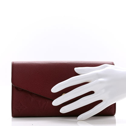 Louis Vuitton Empreinte Sarah Wallet Raisin 2 of 10