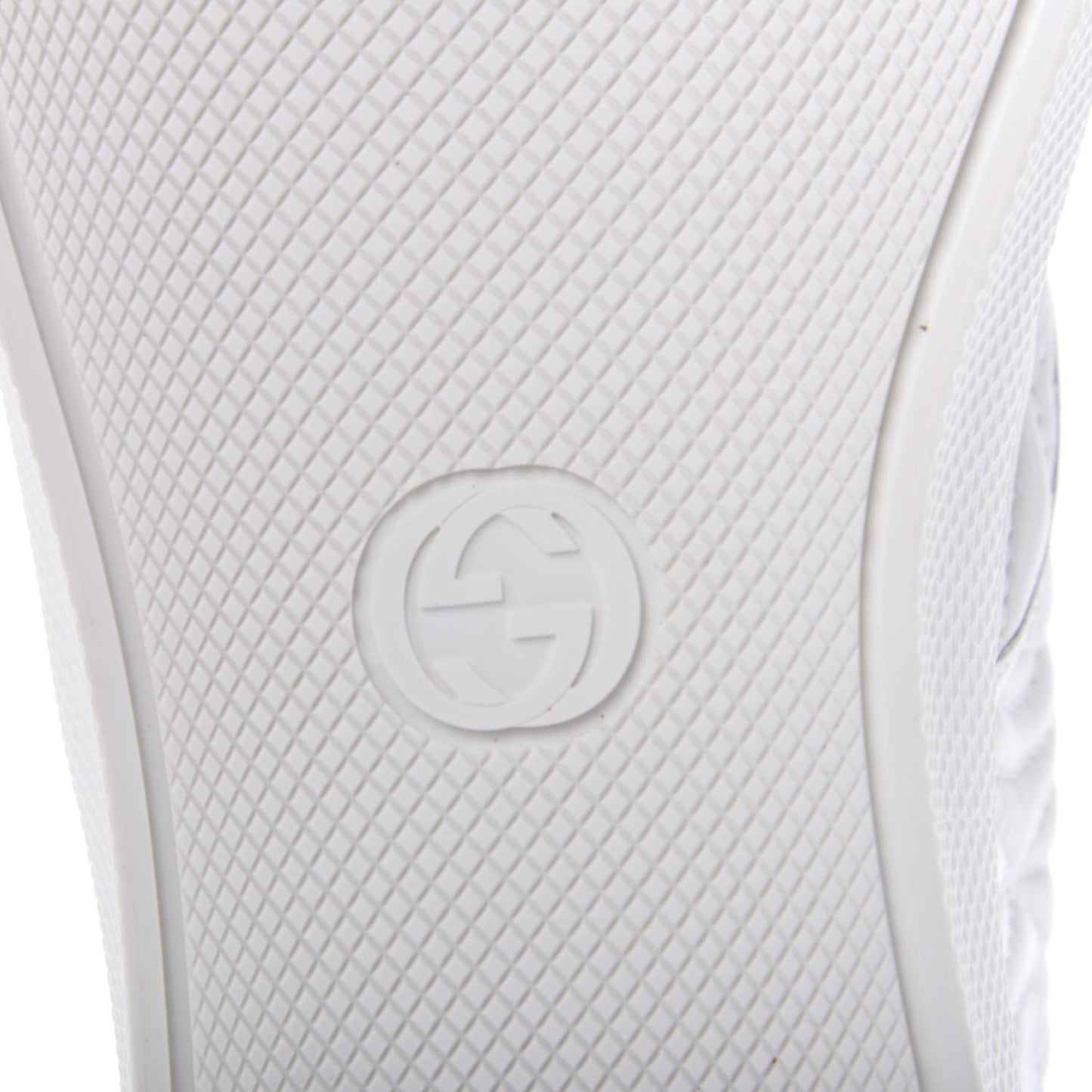 Nappa Web G Rhombus Quilted Mens Slip On Sneakers 7 Great White
