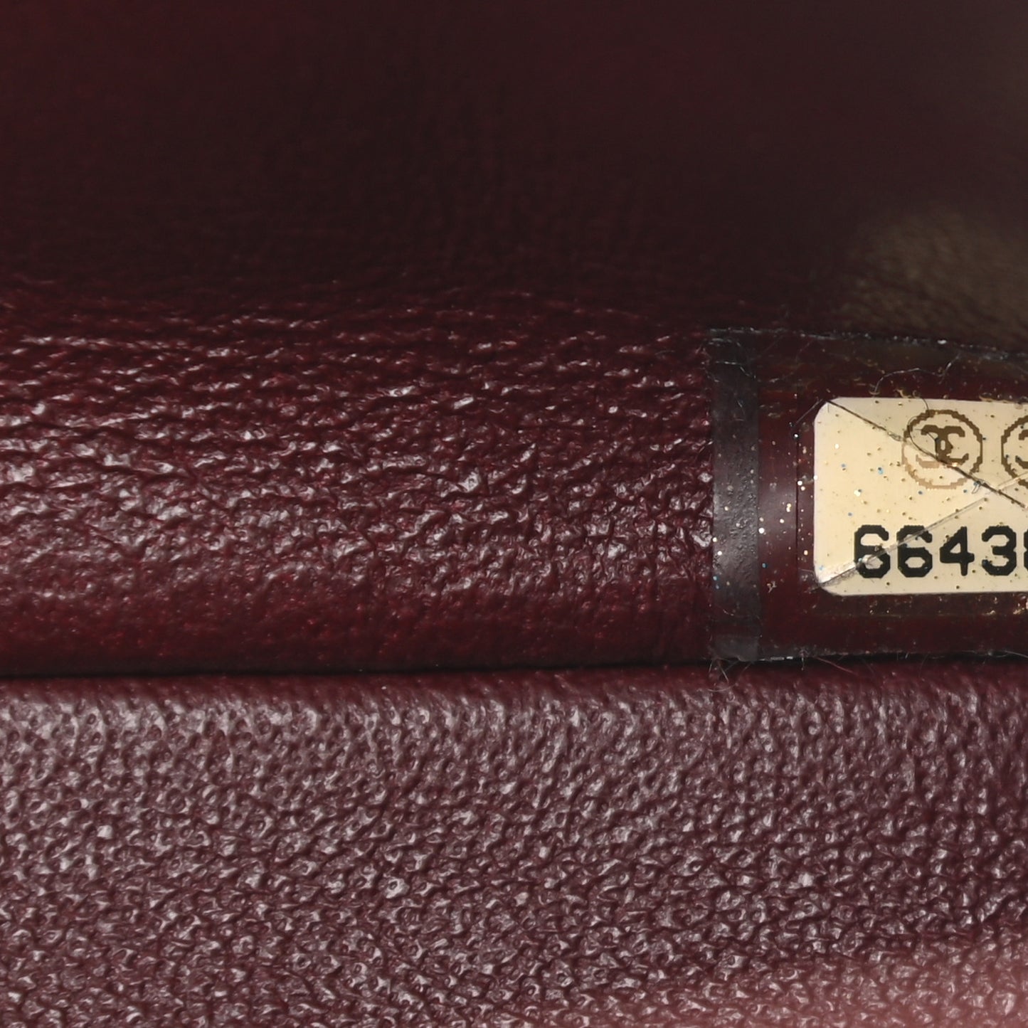 Lambskin East West Chocolate Bar Flap Bordeaux