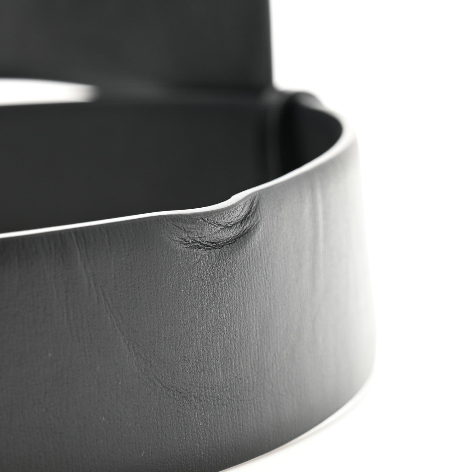Valentino Garavani Glossy Calfskin Monochrome VLogo Belt 85 34 Black 6 of 8