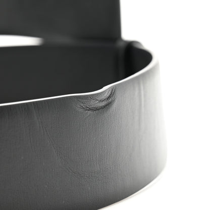 Valentino Garavani Glossy Calfskin Monochrome VLogo Belt 85 34 Black 6 of 8