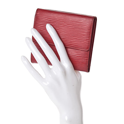 Louis Vuitton Epi Elise Wallet Castillan Red 2 of 6