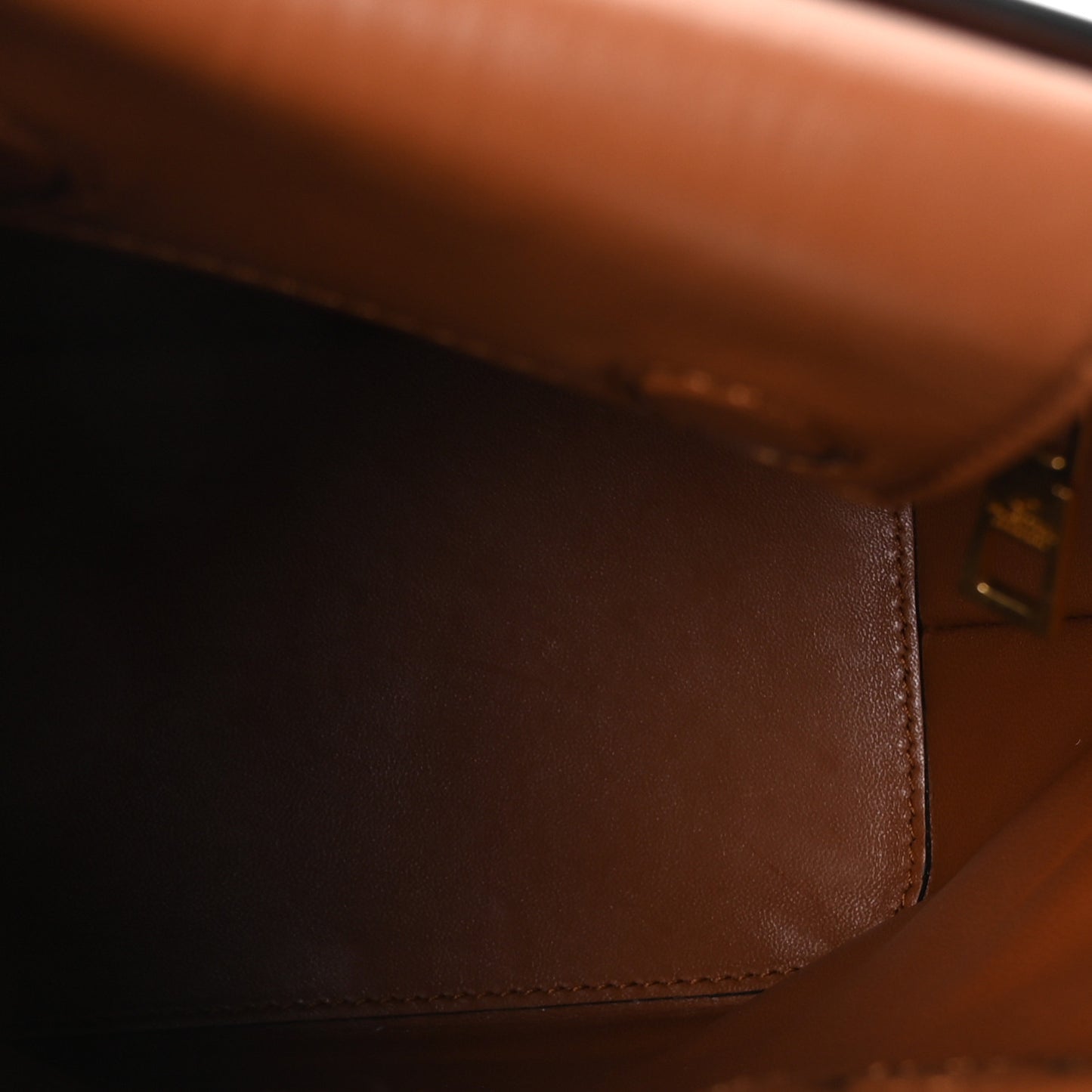 Calfskin Vlogo Bucket Bag Brown