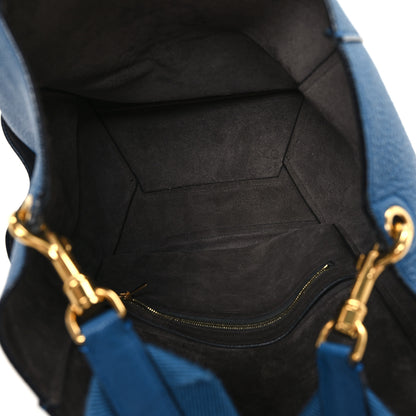 Celine Goatskin Sangle Bucket Bag Blue 5 of 11