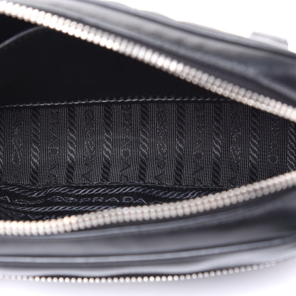 Prada Soft Calfskin Impunture Diagramme Belt Bag Black 4 of 8