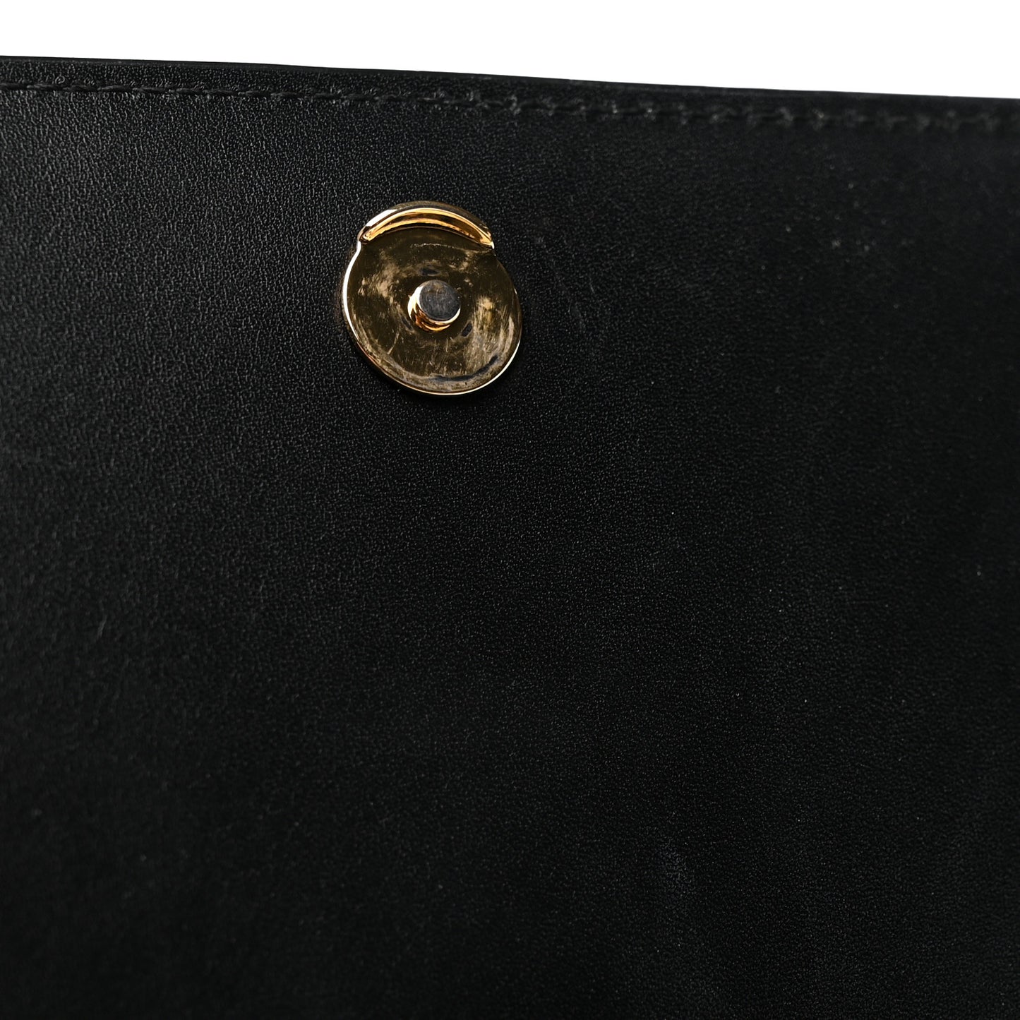 Smooth Calfskin Medium Classic Monogram Kate Satchel Black