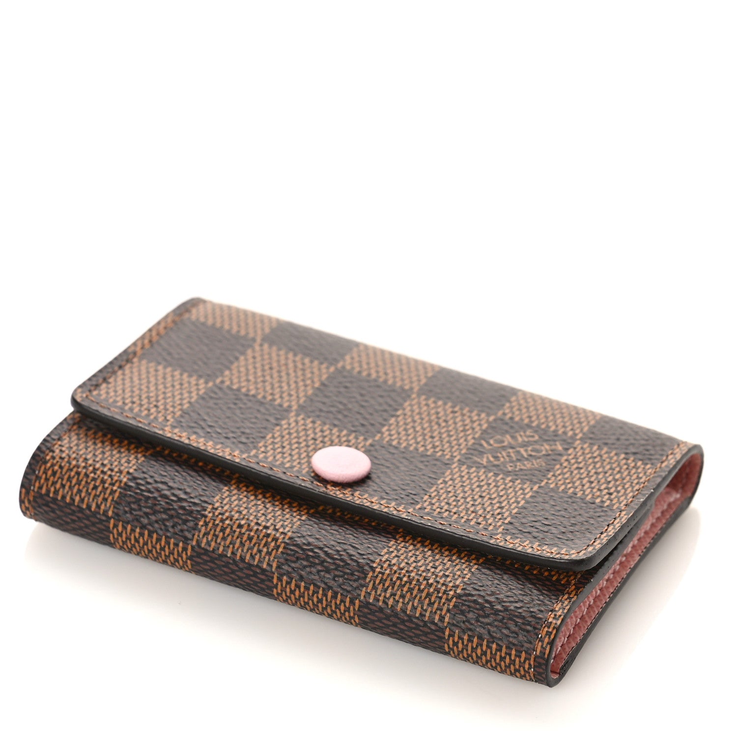 Louis Vuitton Damier Ebene Multicles 6 Key Holder Rose Ballerine 8 of 9